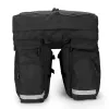 Fahrradtasche Wozinsky WBB13BK 60L schwarz universell – Gepäckträgertasche, 60 L Fassungsvermögen