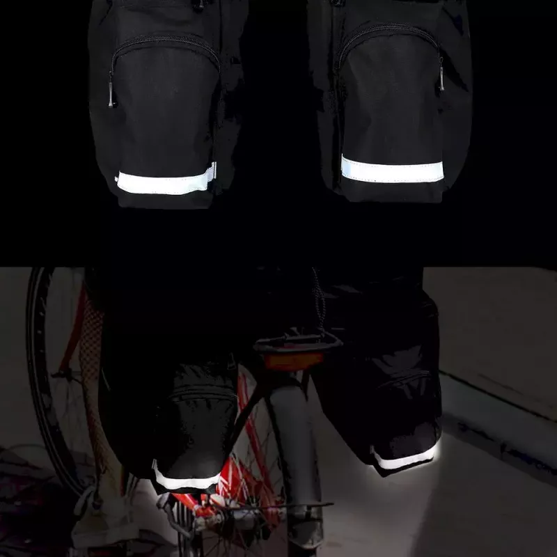 Fahrradtasche Wozinsky WBB13BK 60L schwarz universell – Gepäckträgertasche, 60 L Fassungsvermögen