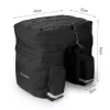 Fahrradtasche Wozinsky WBB13BK 60L schwarz universell – Gepäckträgertasche, 60 L Fassungsvermögen