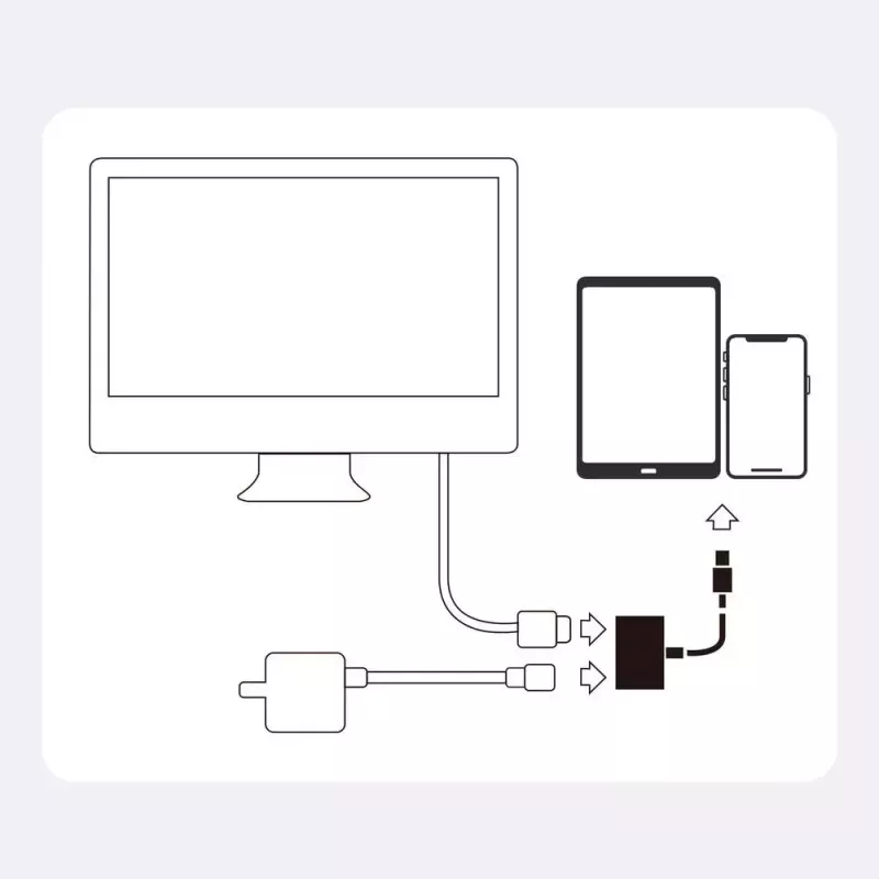 Lightning-auf-HDMI-Adapter Joyroom S-H141 — Lightning (Apple) auf HDMI FullHD 1080p 60 Hz, Weiß