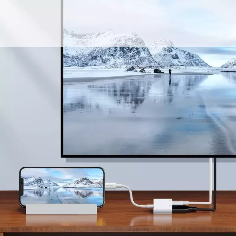 Lightning-auf-HDMI-Adapter Joyroom S-H141 — Lightning (Apple) auf HDMI FullHD 1080p 60 Hz, Weiß
