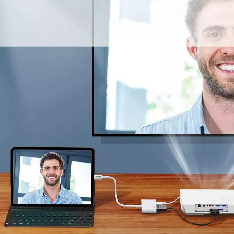 Lightning-auf-HDMI-Adapter Joyroom S-H141 — Lightning (Apple) auf HDMI FullHD 1080p 60 Hz, Weiß
