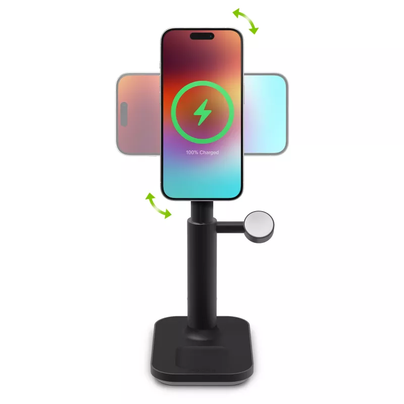 3-in-1 ausziehbarer Ständer mophie MagSafe Ladegerät für den Innenbereich USB Smartphone Smartwatch Kopfhörer
