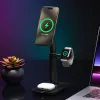3-in-1 ausziehbarer Ständer mophie MagSafe Ladegerät für den Innenbereich USB Smartphone Smartwatch Kopfhörer