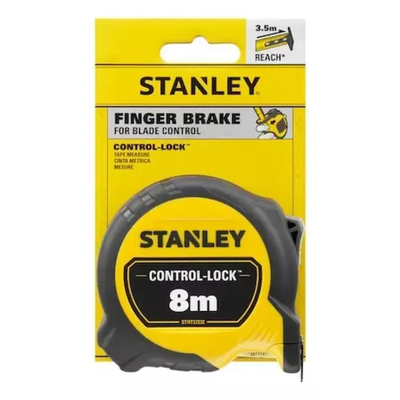 Maßband Stanley STHT37232-0 8 m Schwarz Gelb Breite 90 mm Tiefe 50 mm Höhe 150 mm