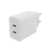 mophie-Zubehör, Netzadapter – USB-C-PD-DUAL-45W-GAN – Weiß – EU (2x USB-C)