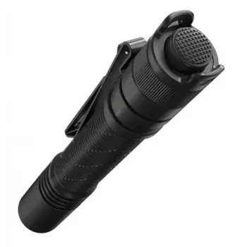 Taschenlampe Nitecore MT2A Pro – LED, integrierter Li‑Ion-Akku, USB-aufladbar, min. 50 lm, Aluminium, IP68, 142,8 mm, 40 g, schwarz