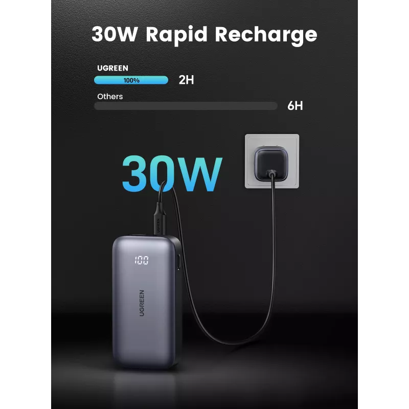 Tragbare Powerbank Ugreen 10000mAh Mini Quick Charging 30W