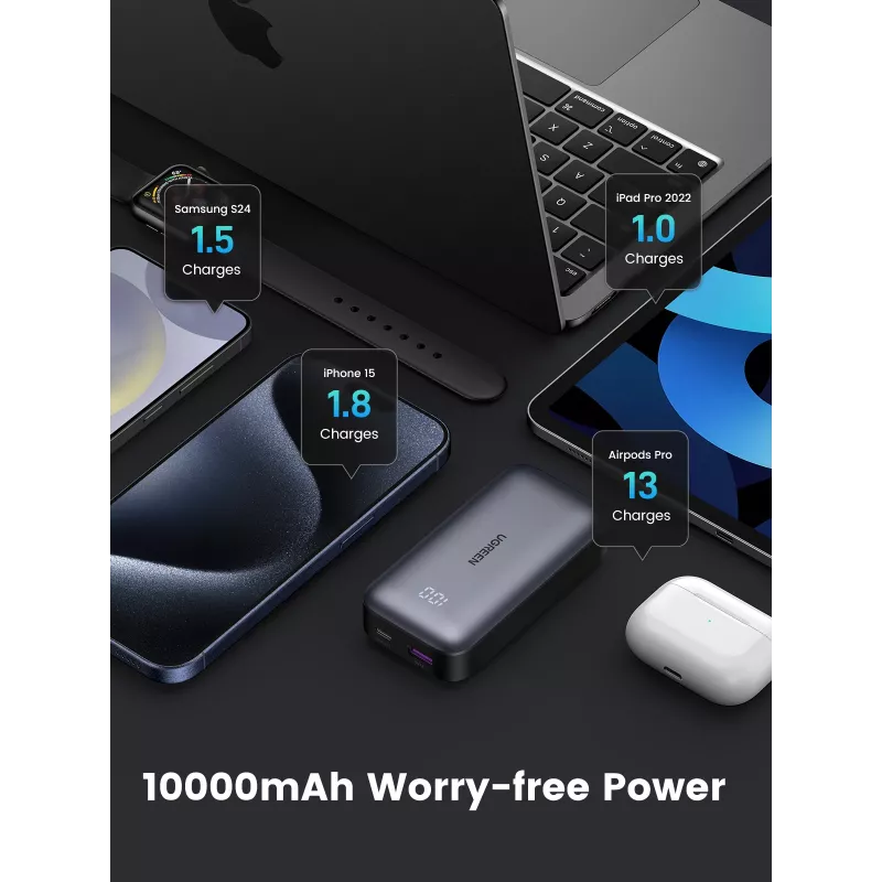Tragbare Powerbank Ugreen 10000mAh Mini Quick Charging 30W