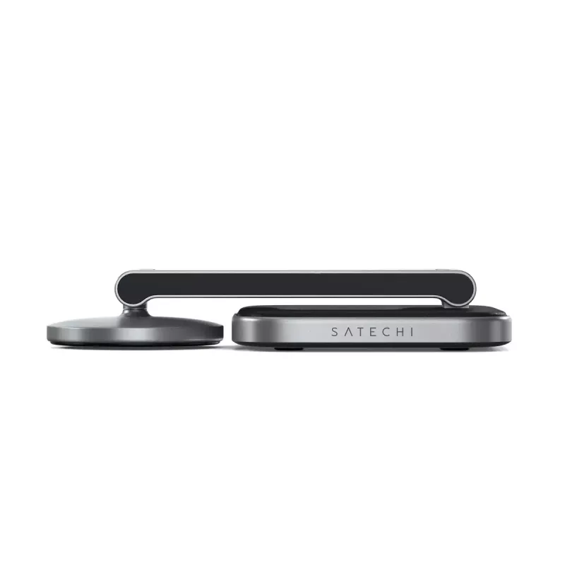 Satechi ST-Q21FM Ladegerät Kabellos Innenbereich USB Type-C für Kopfhörer Smartphone Grau