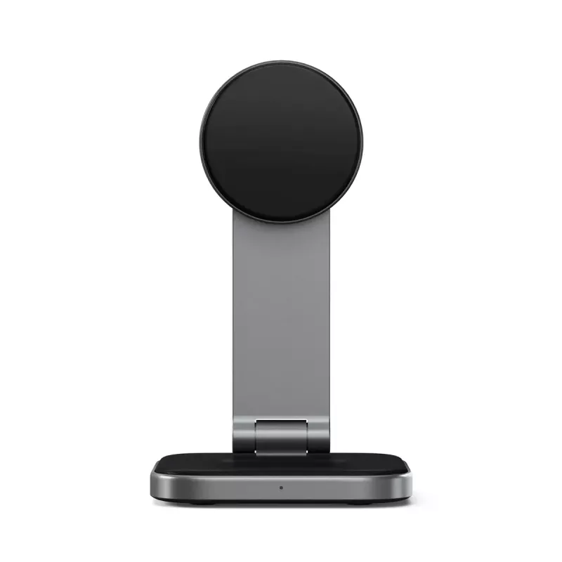 Satechi ST-Q21FM Ladegerät Kabellos Innenbereich USB Type-C für Kopfhörer Smartphone Grau