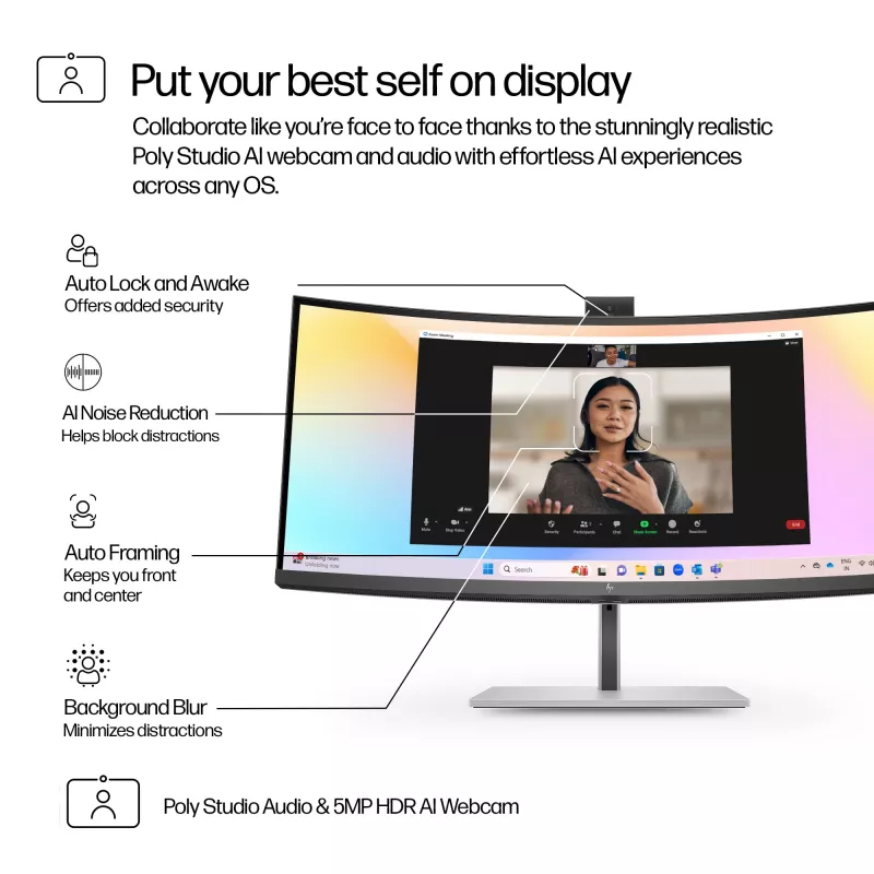 HP Series 7 Pro 34 Zoll WQHD Konferenzmonitor - 734pm