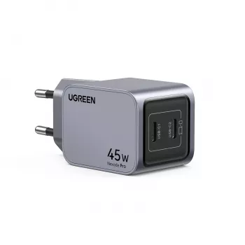 Ugreen 35008 mobiles Ladegerät Universal Grau AC-Schnellladung Innenbereich