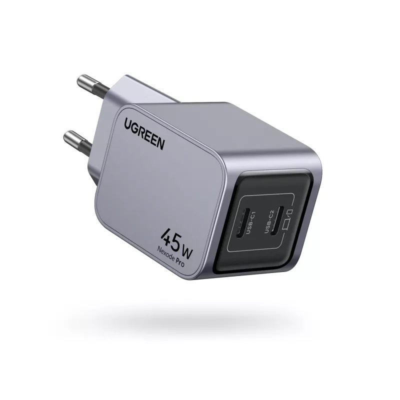 Ugreen 35008 mobiles Ladegerät Universal Grau AC-Schnellladung Innenbereich
