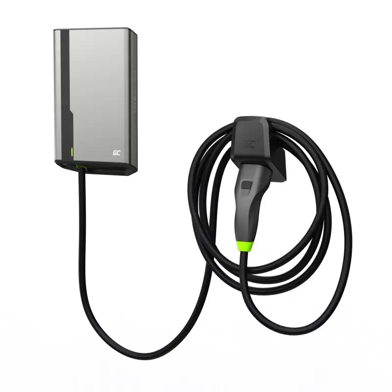 Elektrofahrzeug-Ladestation Grün Cell EVGC021A2275 22000W Wandmontage Grau Aluminium