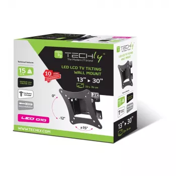 Techly ICA-LCD-901 76.2 cm (30 Zoll) Schwarz
