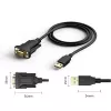 Serielles Kabel Techly IDATA-USB2-SER-1 Schwarz 1,5 m USB Typ-A DB-9