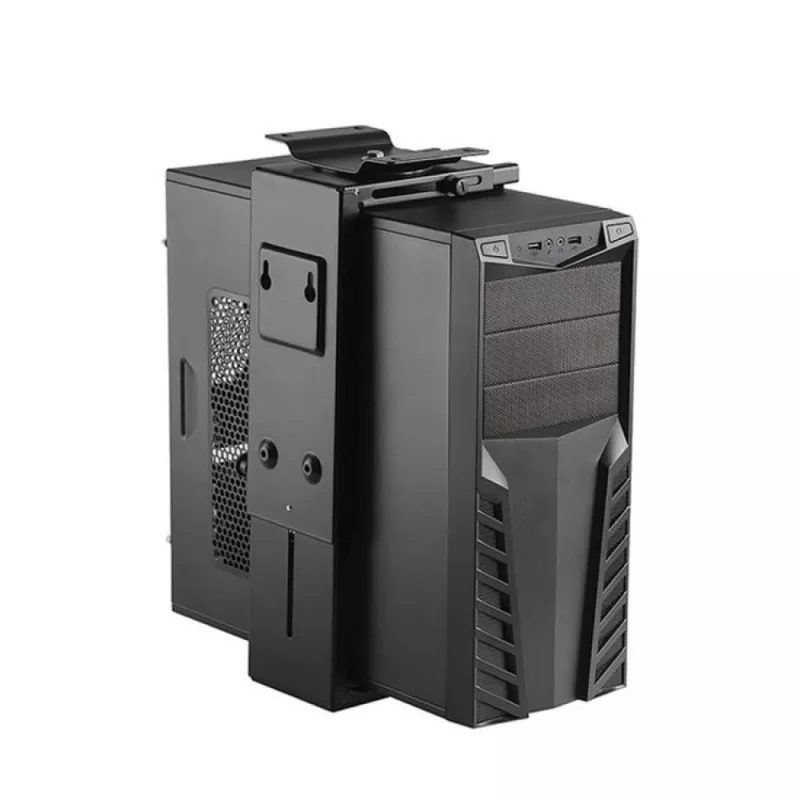 Techly ICA-CS 66 CPU-Halterung Untertisch-CPU-Halterung Schwarz