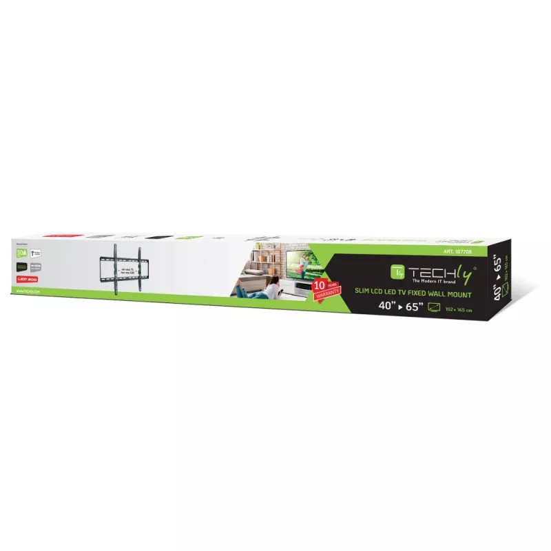 Techly ICA-PLB 162L TV-Wandhalterung 165.1 cm (65 Zoll) Schwarz