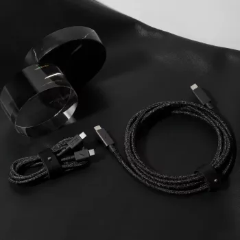 native union Belt Kabel USB-C auf USB-C Kabel 1,2 m Schwarz