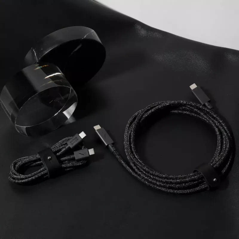 native union Belt Kabel USB-C auf USB-C Kabel 1,2 m Schwarz