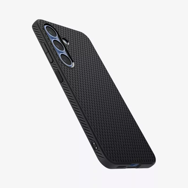 Cover Spigen Galaxy S25 Liquid Air Mattschwarz Monochromatisch