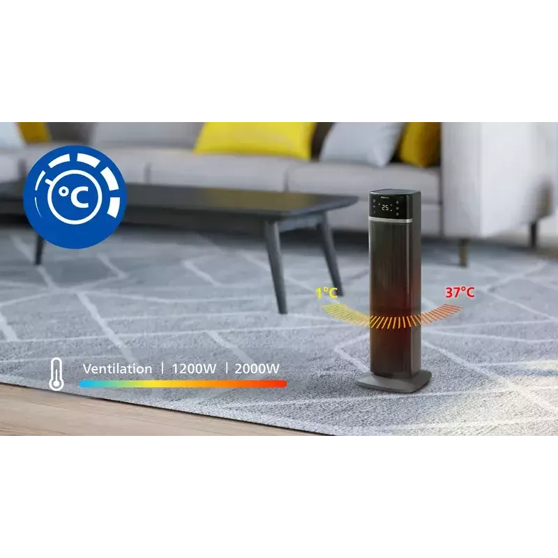 Philips 5000 Series Smart Tower Keramik-Heizlüfter