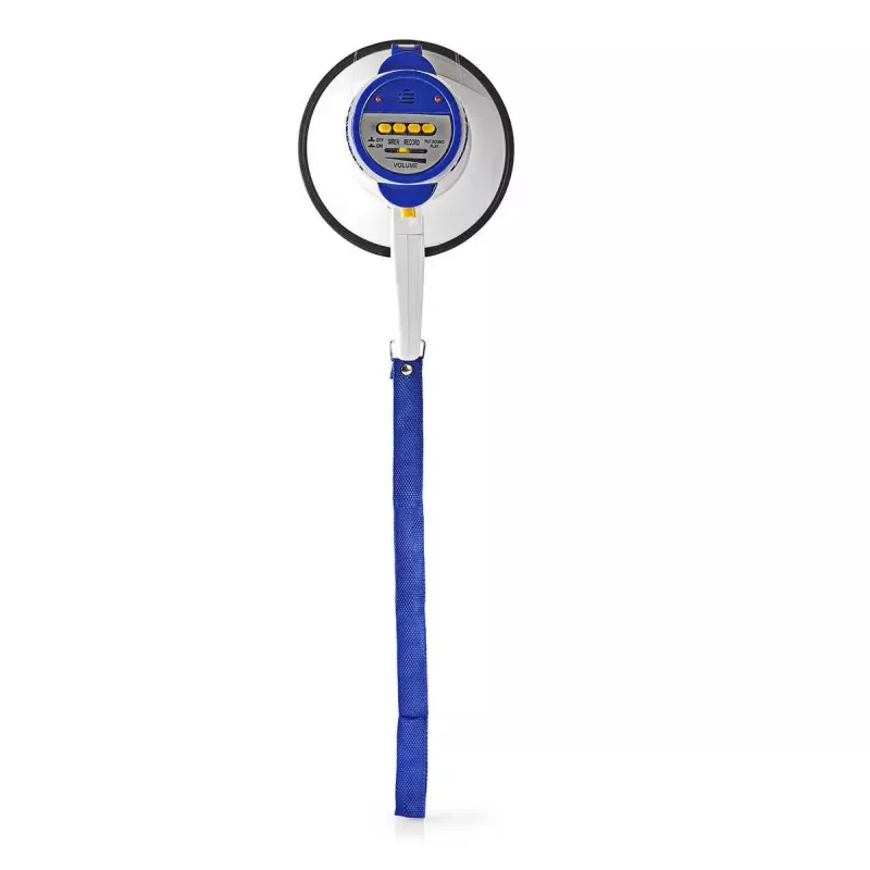 Megaphon Nedis MEPH150WT Weiß Blau 15 W 150 m Reichweite