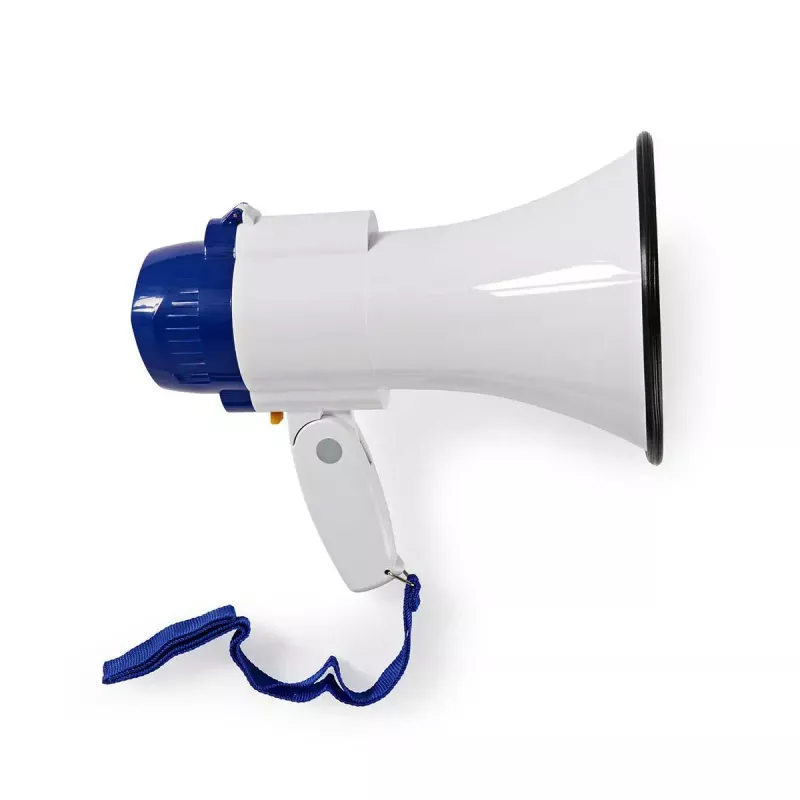 Megaphon Nedis MEPH150WT Weiß Blau 15 W 150 m Reichweite