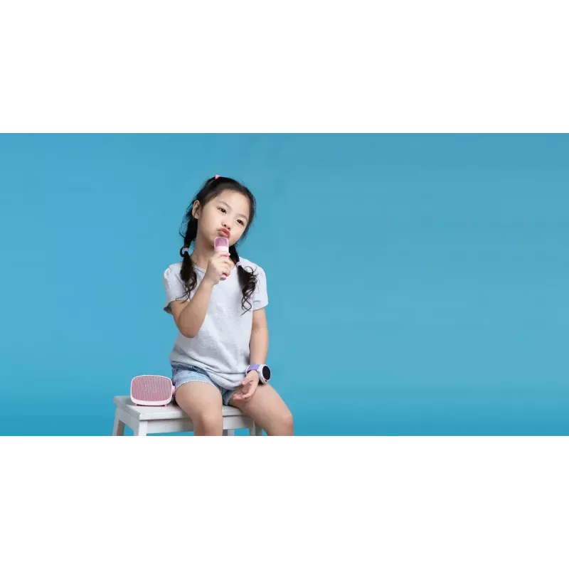 Tragbarer Kinderlautsprecher MYFIRST myFirst Voice 2 – lila, kompaktes wiederaufladbares Audiogerät für Kinder