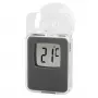 Hama 00186397 Umgebungsthermometer Elektronisches Umgebungsthermometer Innen-/Außenbereich Grau
