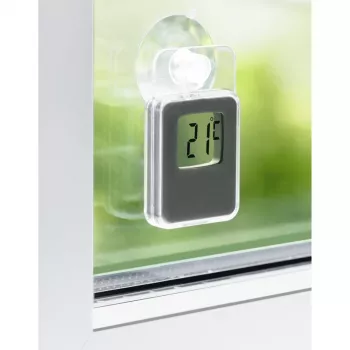 Hama 00186397 Umgebungsthermometer Elektronisches Umgebungsthermometer Innen-/Außenbereich Grau