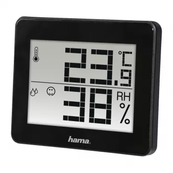Digitales Thermometer Hygrometer Hama TH-130 Schwarz
