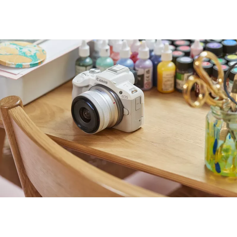 MILC Kamera Canon EOS R50 Weiß 24,2 MP 4K Ultra HD