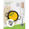 Stabmixer Adler AD 4616 — handgehaltener Stabmixer, 500 W max, 2 Geschwindigkeiten, Edelstahlklingen, weiß