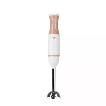 Stabmixer Adler AD 4616 — handgehaltener Stabmixer, 500 W max, 2 Geschwindigkeiten, Edelstahlklingen, weiß