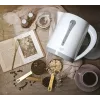 Elektrischer Wasserkocher Adler AD 1244 — 2,5 L, 2200 W, weiß, verdecktes Heizelement