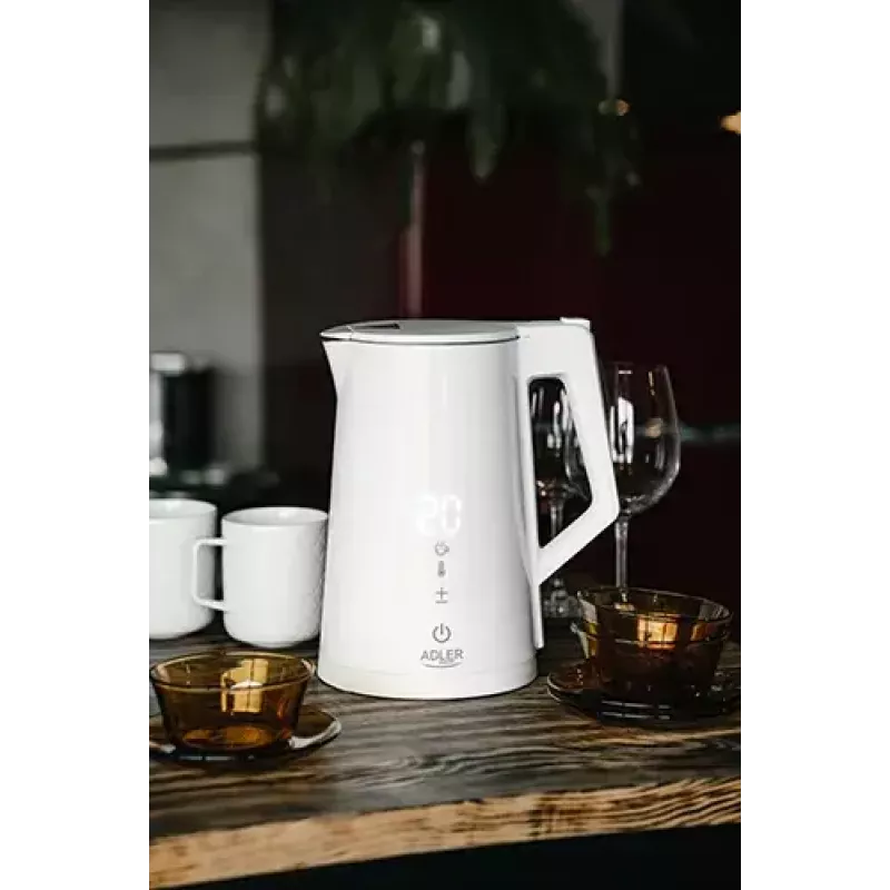 Elektrischer Wasserkocher Adler 1,7 l 1850 W Weiß