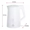 Elektrischer Wasserkocher Adler 1,7 l 1850 W Weiß