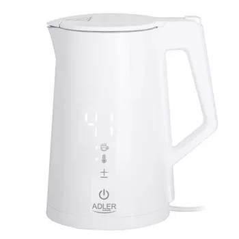 Elektrischer Wasserkocher Adler 1,7 l 1850 W Weiß