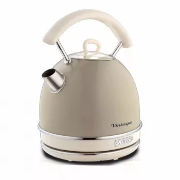 Ariete 2877 Wasserkocher Vintage, 1,7 L, kabellos, beige, 1,7 L, 2000 W, beige, Wasserstandsanzeige, kabellos, Filter