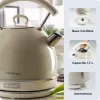 Ariete 2877 Wasserkocher Vintage, 1,7 L, kabellos, beige, 1,7 L, 2000 W, beige, Wasserstandsanzeige, kabellos, Filter
