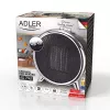 Elektrischer Keramik-Heizlüfter Adler AD 7742 — 1500/750 W, Standgerät, 220–240 V, schwarz/silber