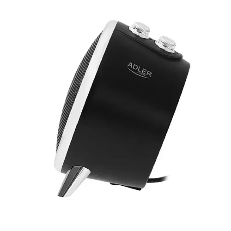 Elektrischer Keramik-Heizlüfter Adler AD 7742 — 1500/750 W, Standgerät, 220–240 V, schwarz/silber
