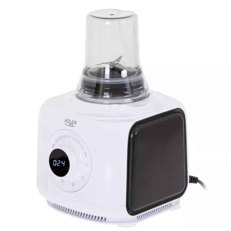 Adler AD 4224 Küchenmaschine, 1000 W, 2-l-Schüssel, 7 Geschwindigkeiten, weiß