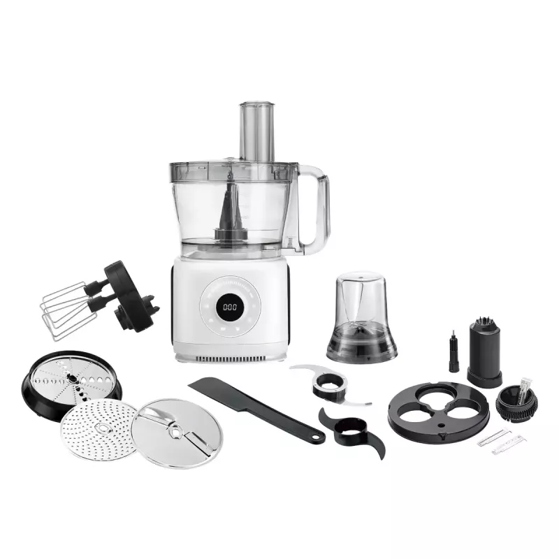 Adler AD 4224 Küchenmaschine, 1000 W, 2-l-Schüssel, 7 Geschwindigkeiten, weiß