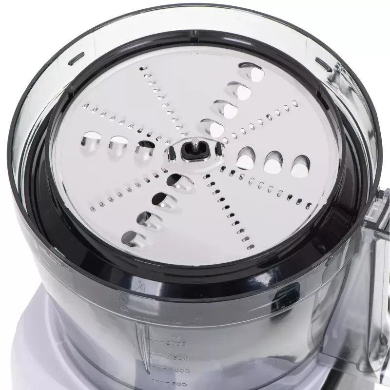 Adler AD 4224 Küchenmaschine, 1000 W, 2-l-Schüssel, 7 Geschwindigkeiten, weiß