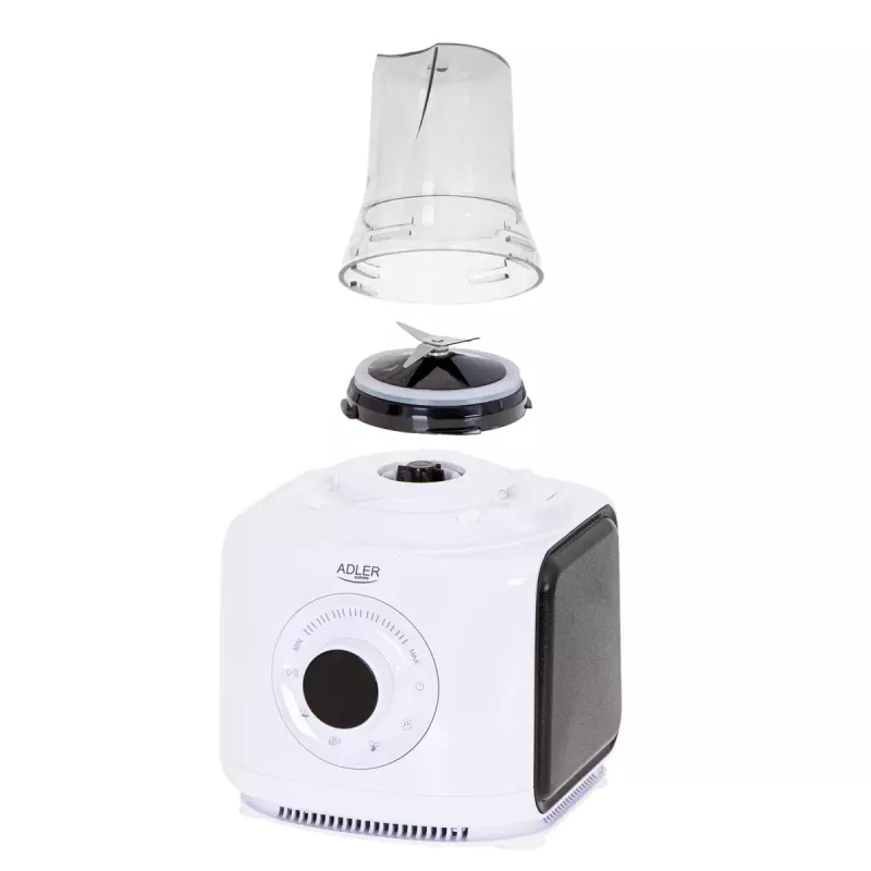 Adler AD 4224 Küchenmaschine, 1000 W, 2-l-Schüssel, 7 Geschwindigkeiten, weiß