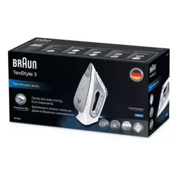 Braun TexStyle 3 SI3054GY Dampfbügeleisen Keramiksohle 2400 W Grau