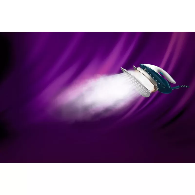 Philips GC7844/20 Dampfbügelstation 2400 W 1,5 L SteamGlide-Bügelsohle Aqua, Weiß